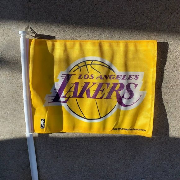 NBA Other Los Angeles Lakers Nba Car Flag White Pole Kobe Bryant